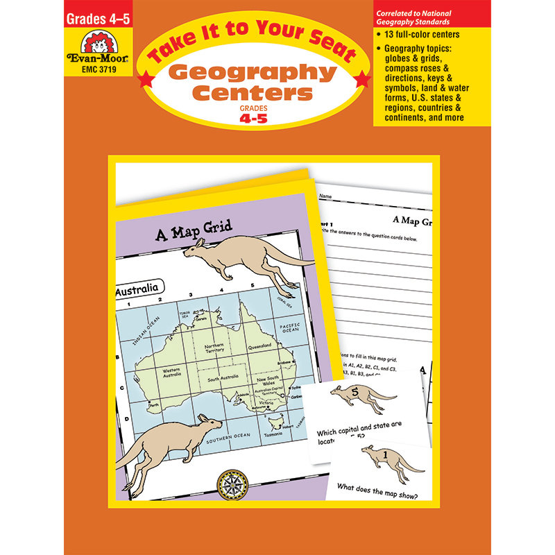 EvanMoor Geography Centers Grade 45 Book Wayfair